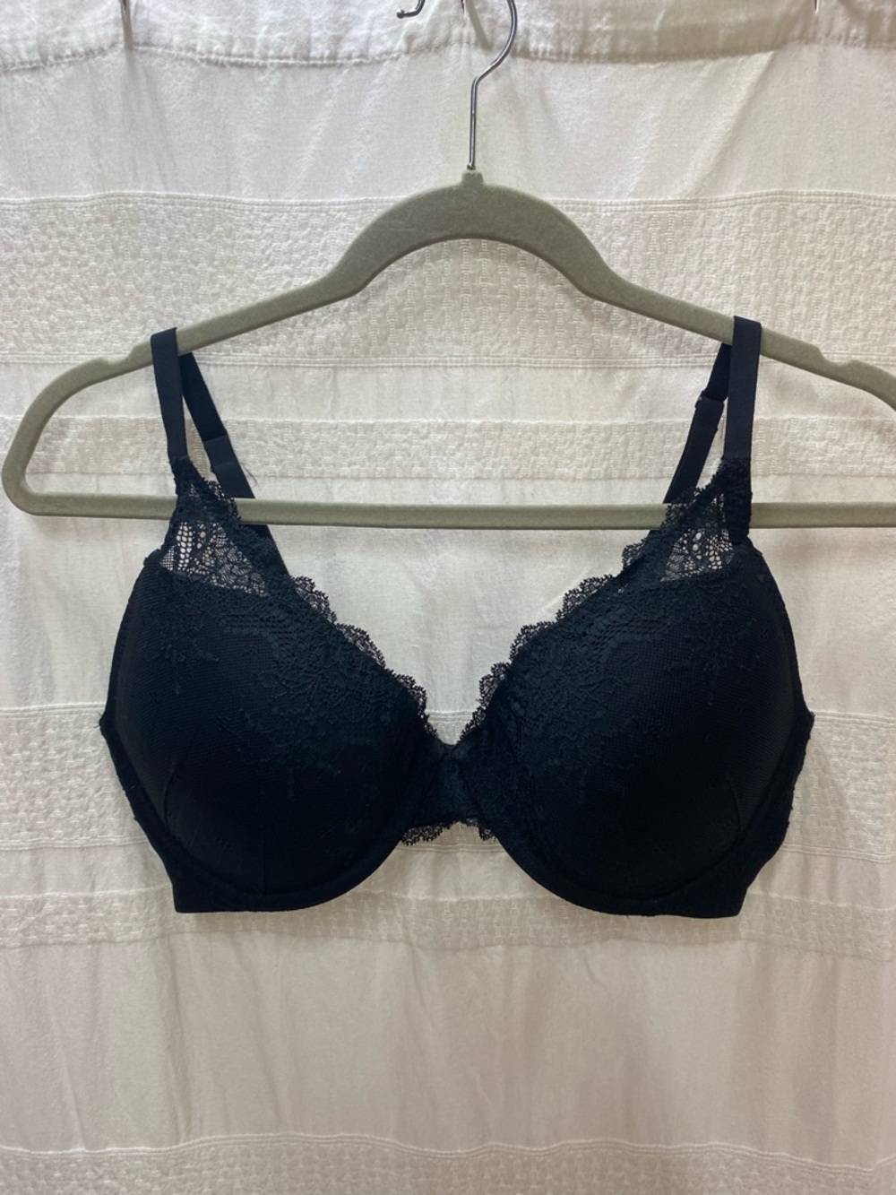 SPANX Black Lace Underwire T-Shirt Bra
